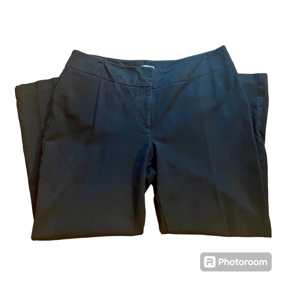CHICOS size 3 short - cotton rayon & spandex = stretch!!! 4 pocket black pants